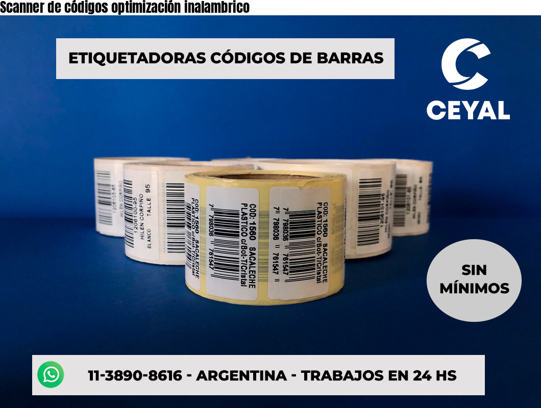 Scanner de códigos optimización inalambrico