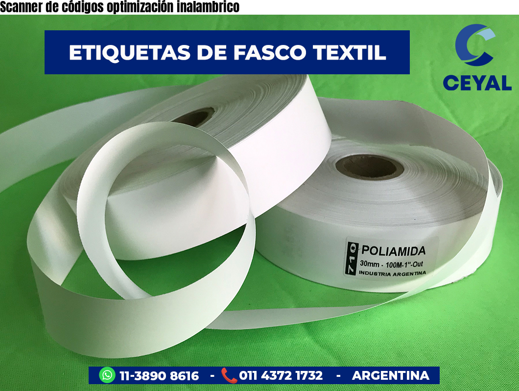 Scanner de códigos optimización inalambrico