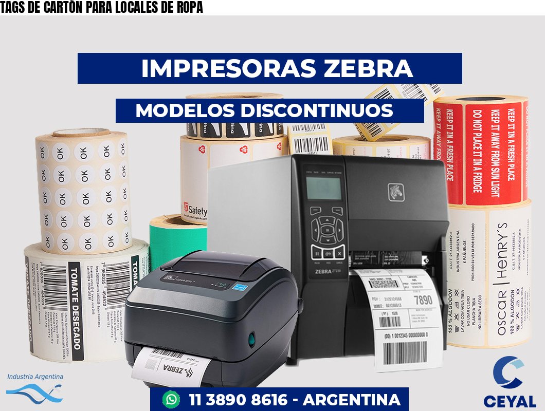 TAGS DE CARTÓN PARA LOCALES DE ROPA