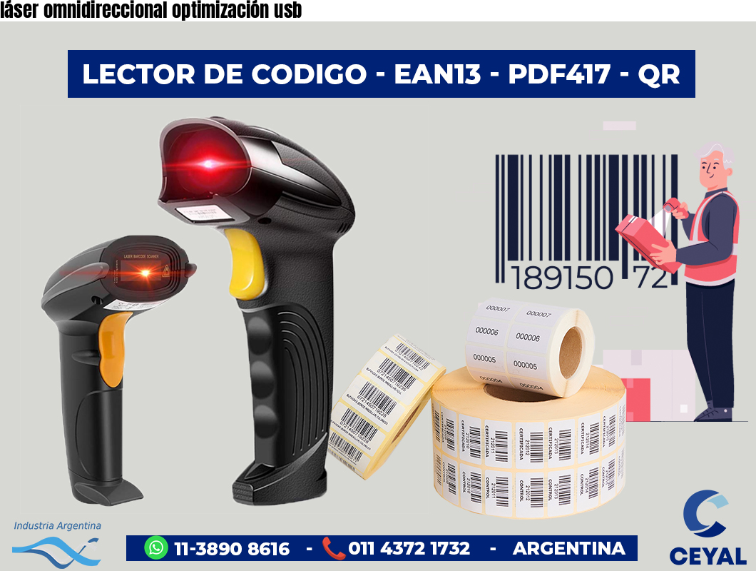 láser omnidireccional optimización usb