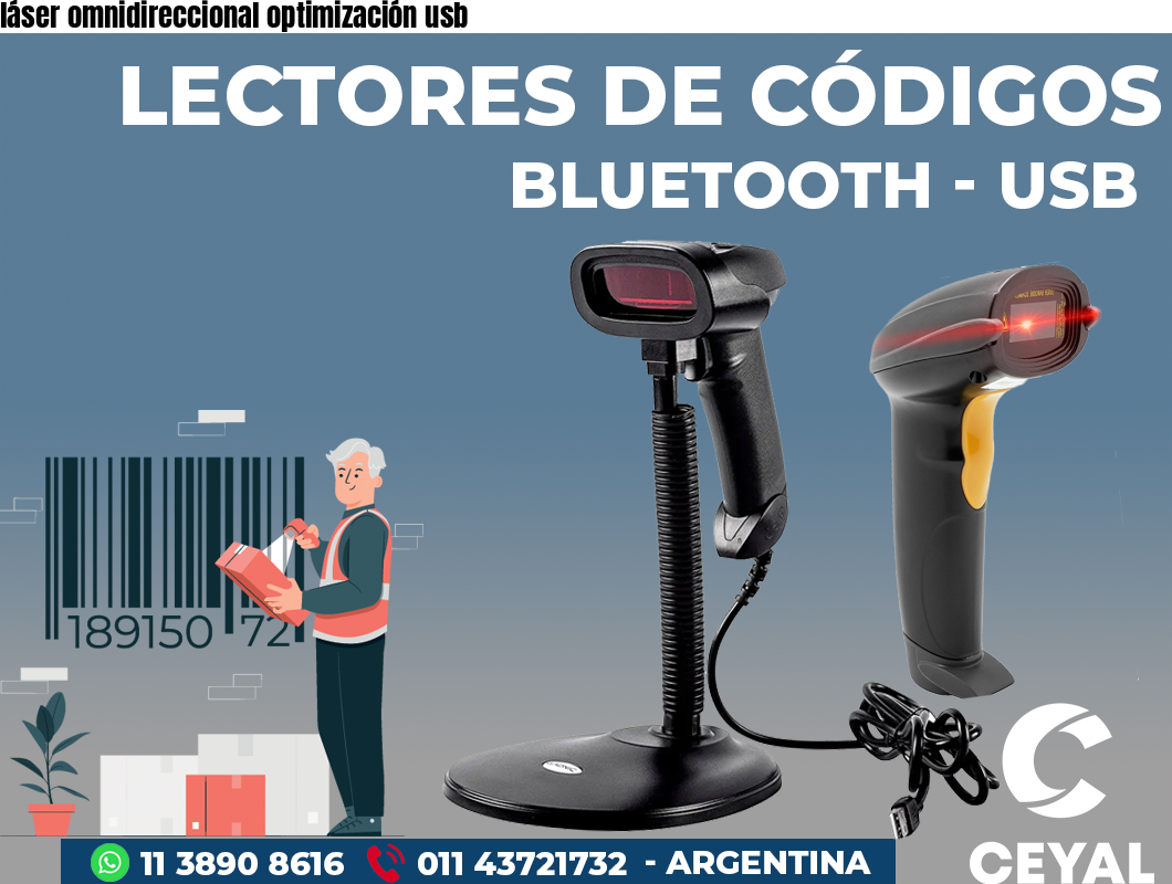 láser omnidireccional optimización usb
