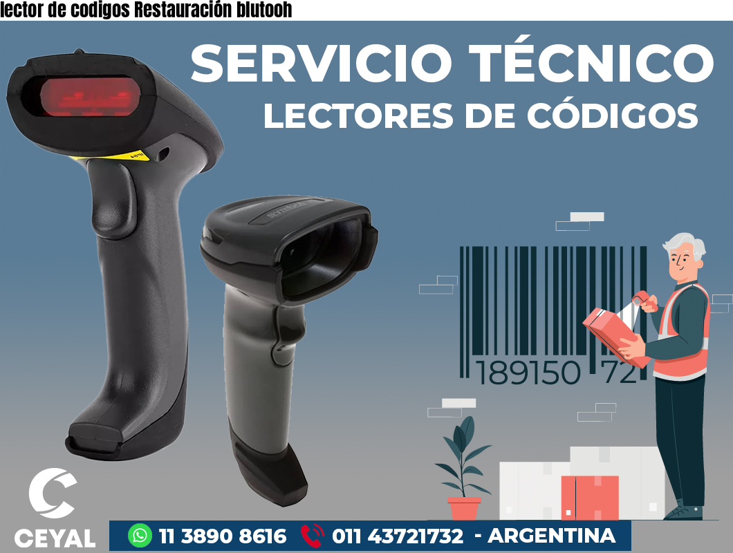 lector de codigos Restauración blutooh