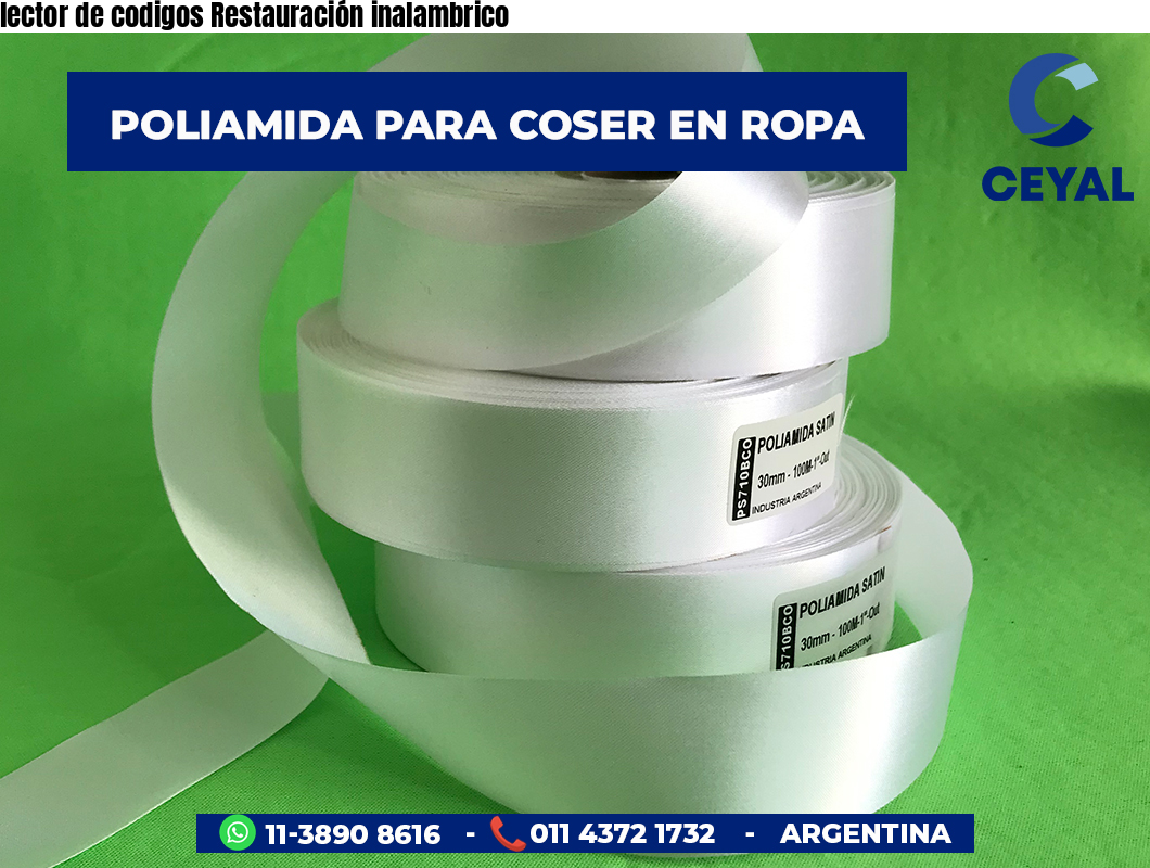 lector de codigos Restauración inalambrico