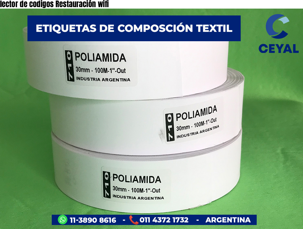 lector de codigos Restauración wifi