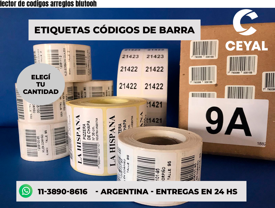 lector de codigos arreglos blutooh