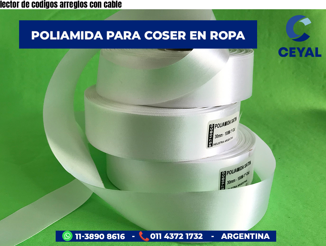 lector de codigos arreglos con cable