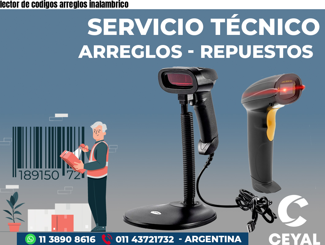 lector de codigos arreglos inalambrico
