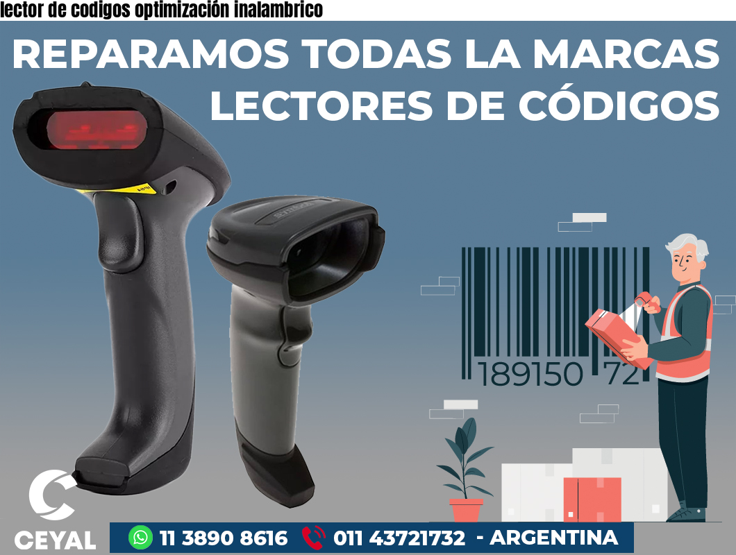 lector de codigos optimización inalambrico