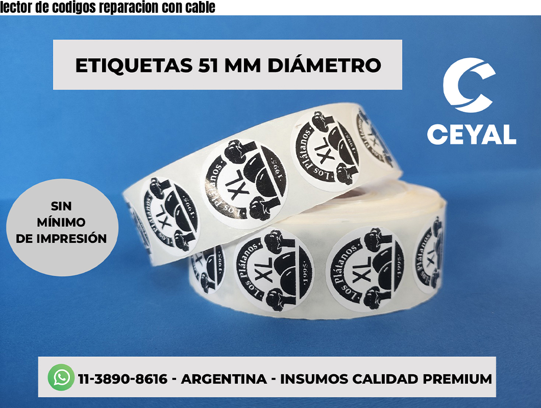 lector de codigos reparacion con cable