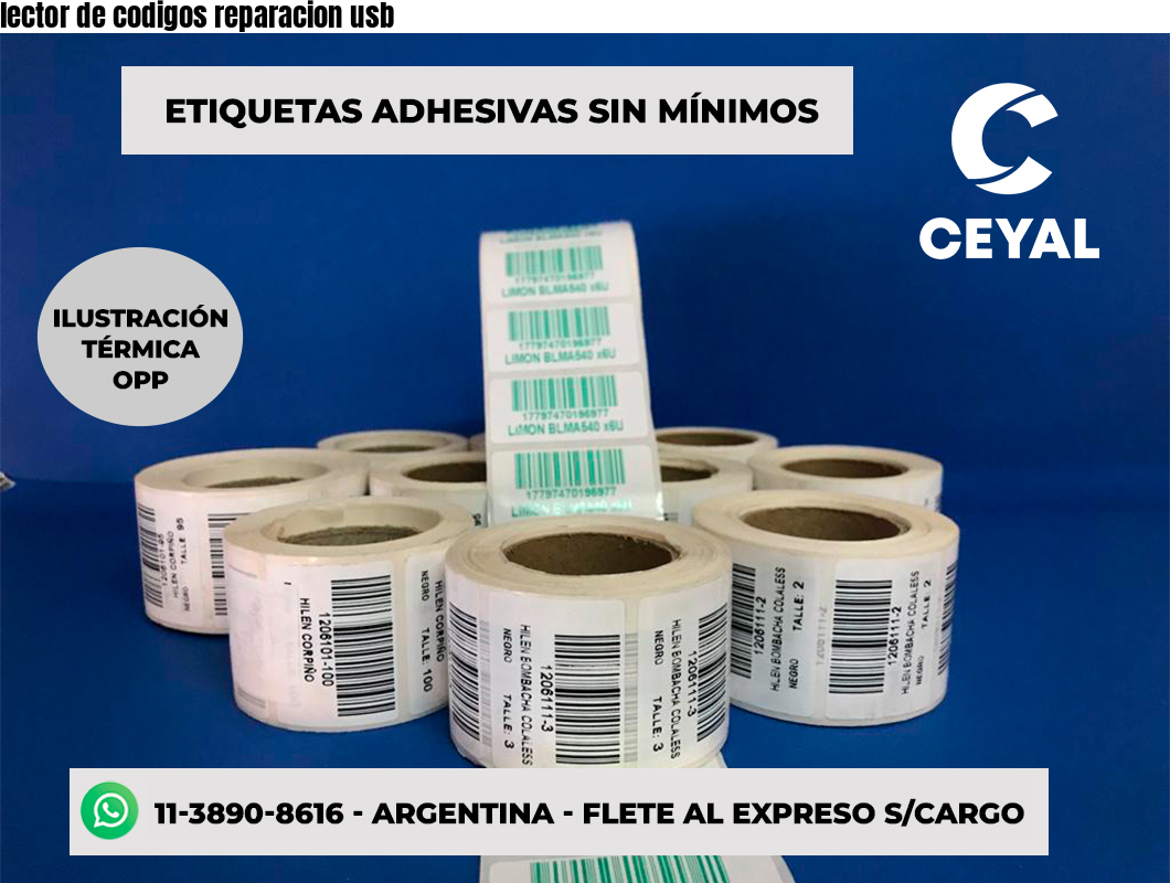 lector de codigos reparacion usb