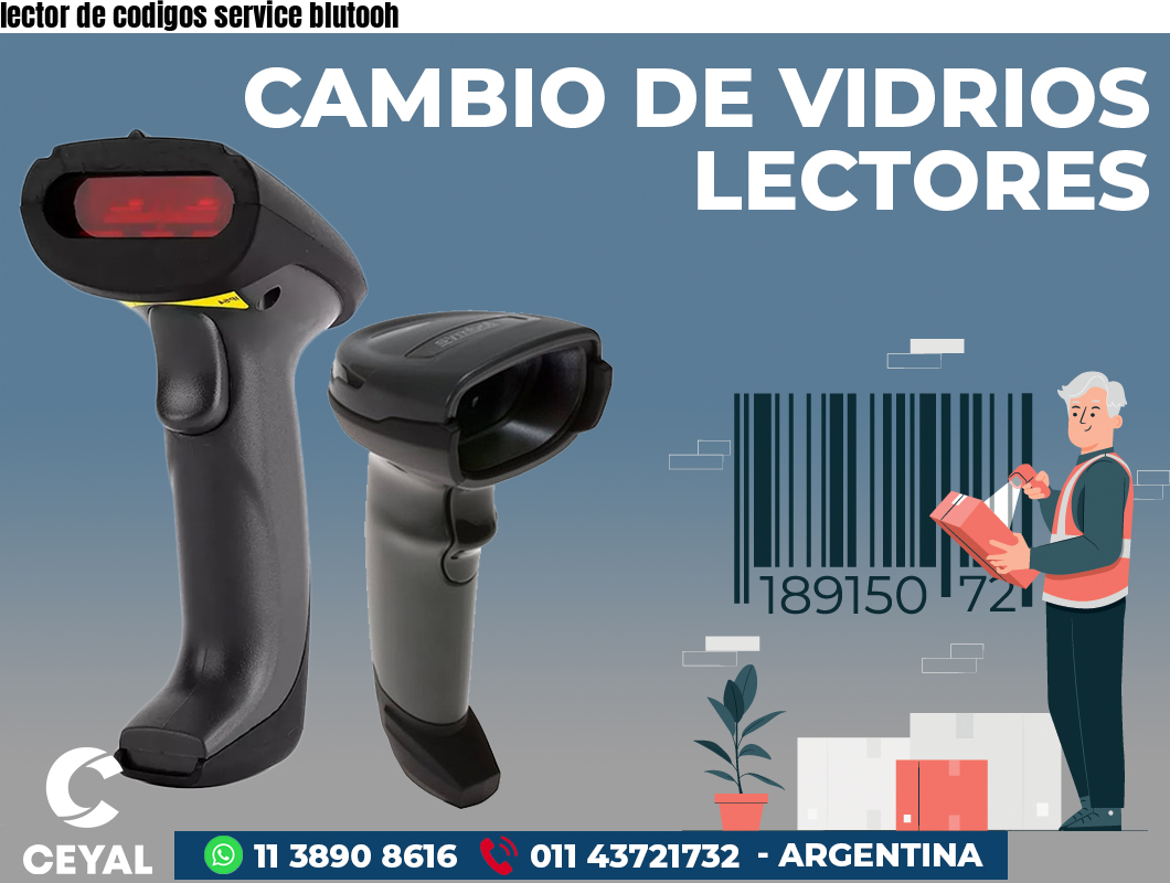 lector de codigos service blutooh