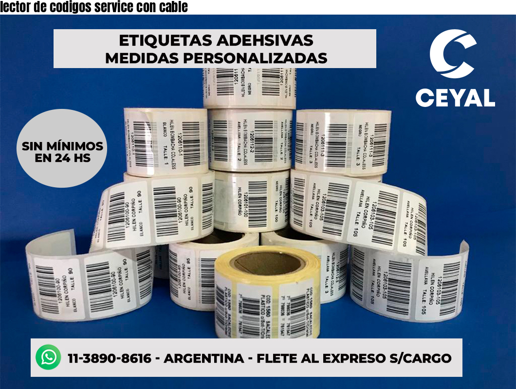 lector de codigos service con cable