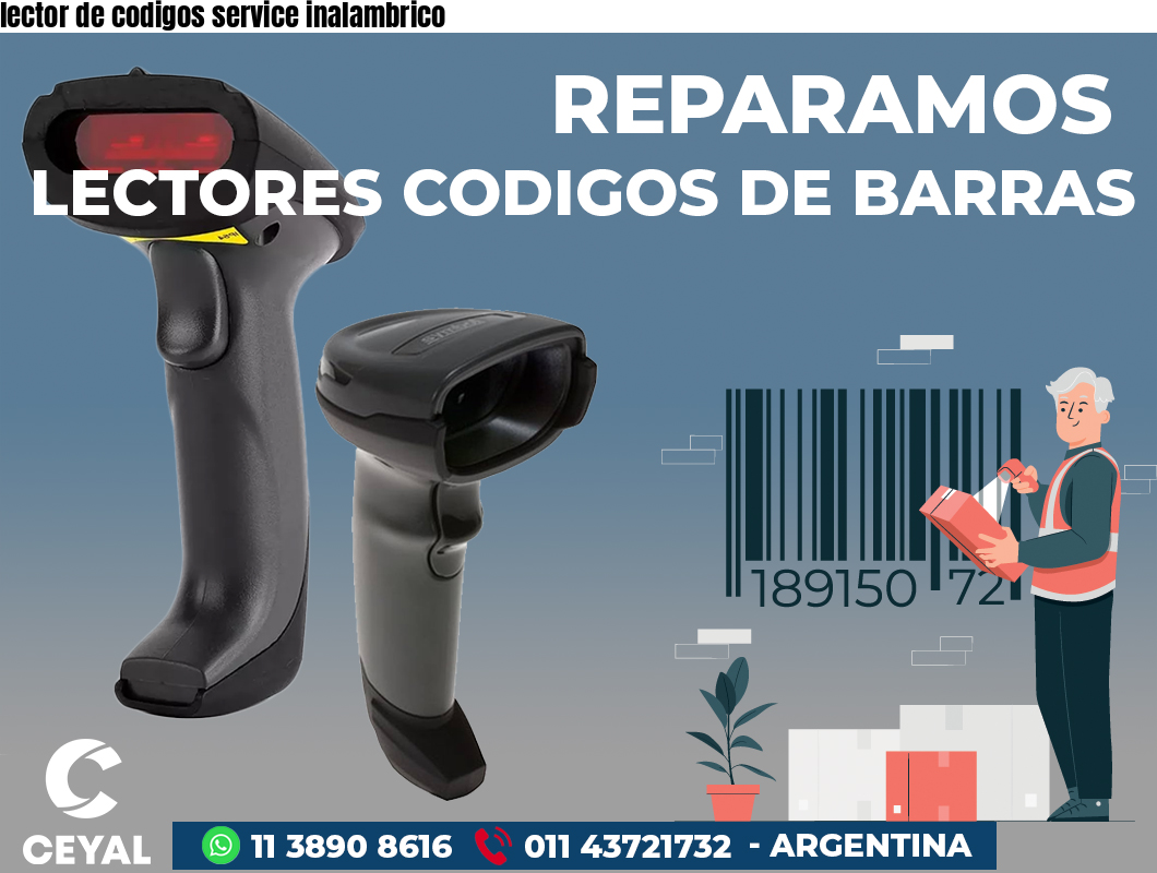 lector de codigos service inalambrico
