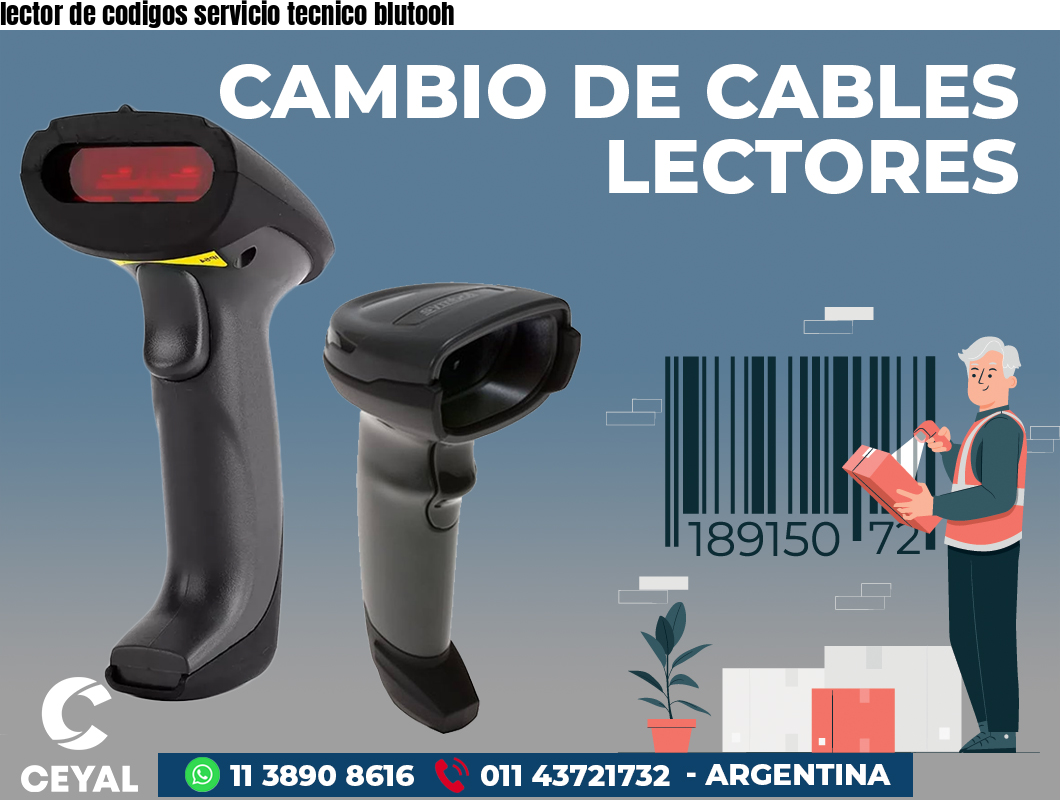 lector de codigos servicio tecnico blutooh