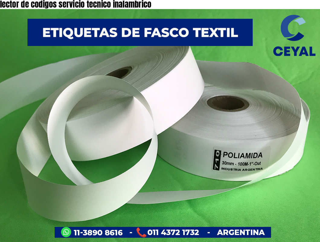 lector de codigos servicio tecnico inalambrico