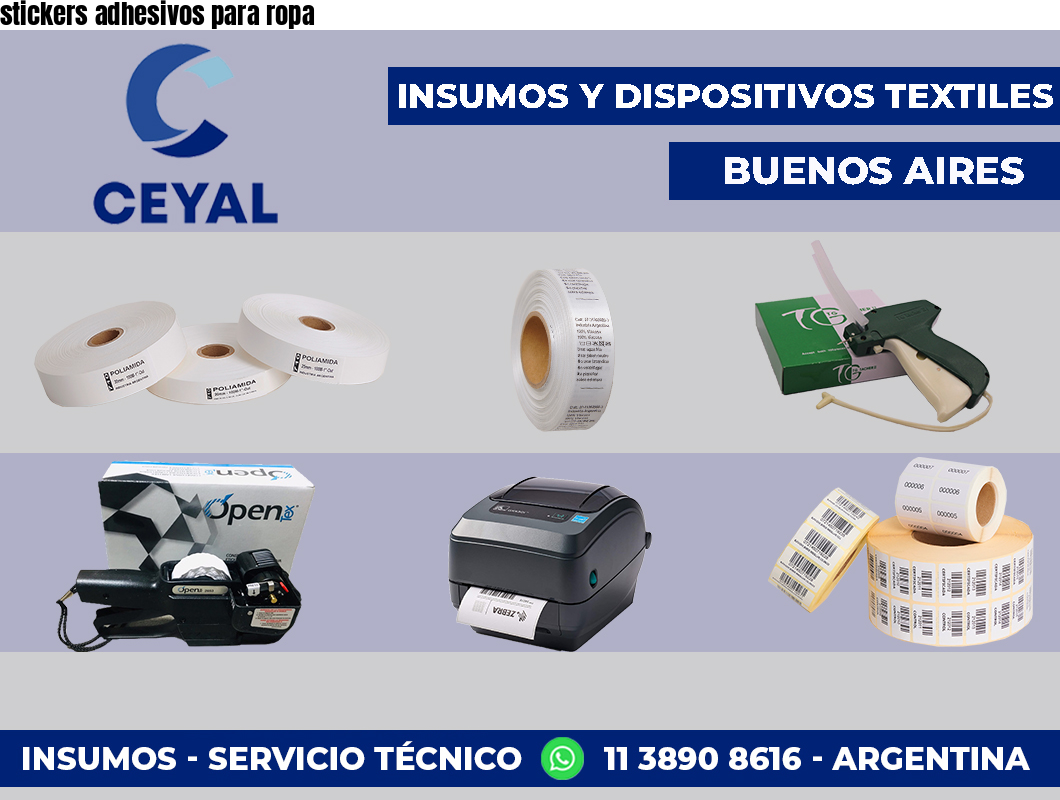 stickers adhesivos para ropa