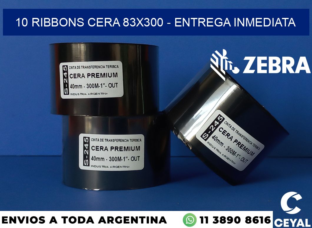 10 Ribbons cera 83x300 - Entrega inmediata