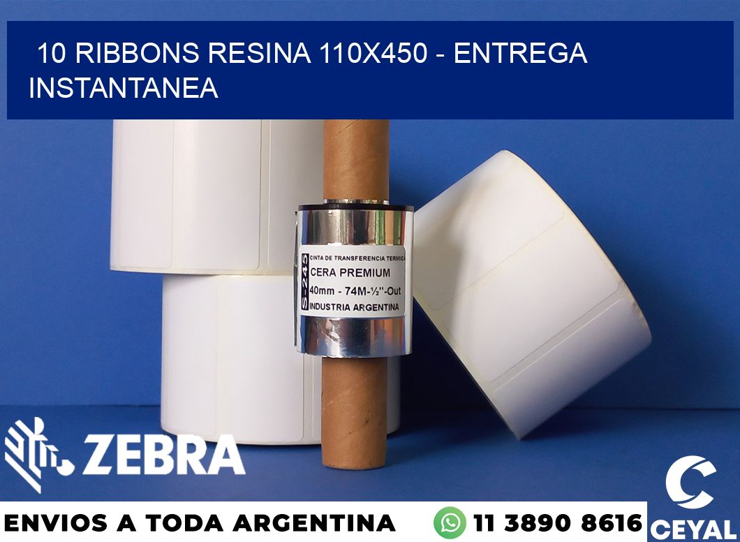 10 Ribbons resina 110x450 - entrega instantanea