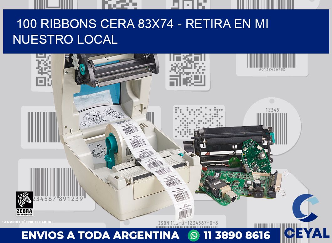 100 Ribbons cera 83x74 - retira en mi nuestro local