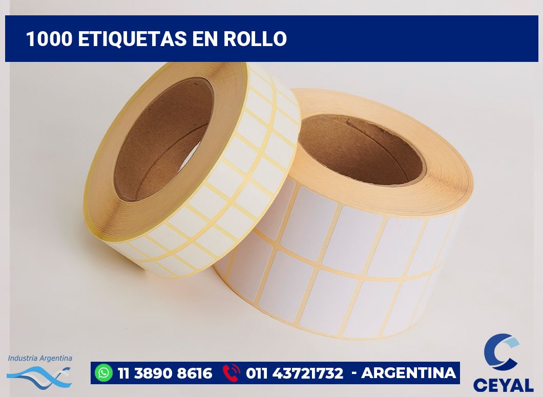 1000 Etiquetas en rollo