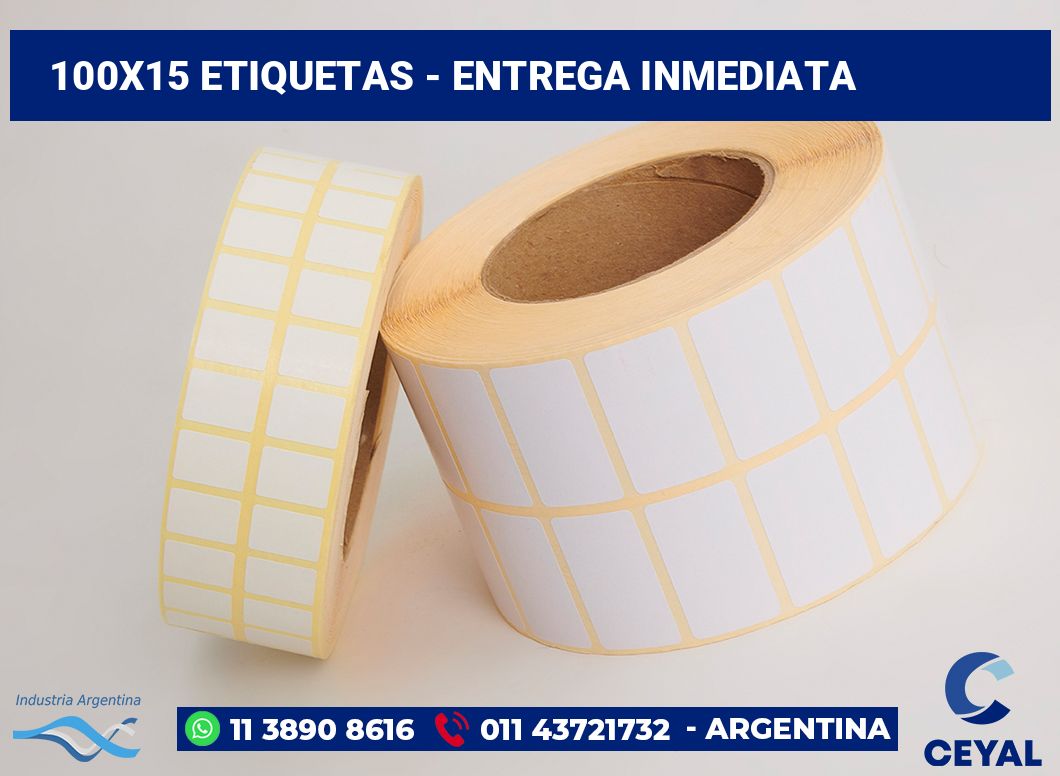 100×15 Etiquetas