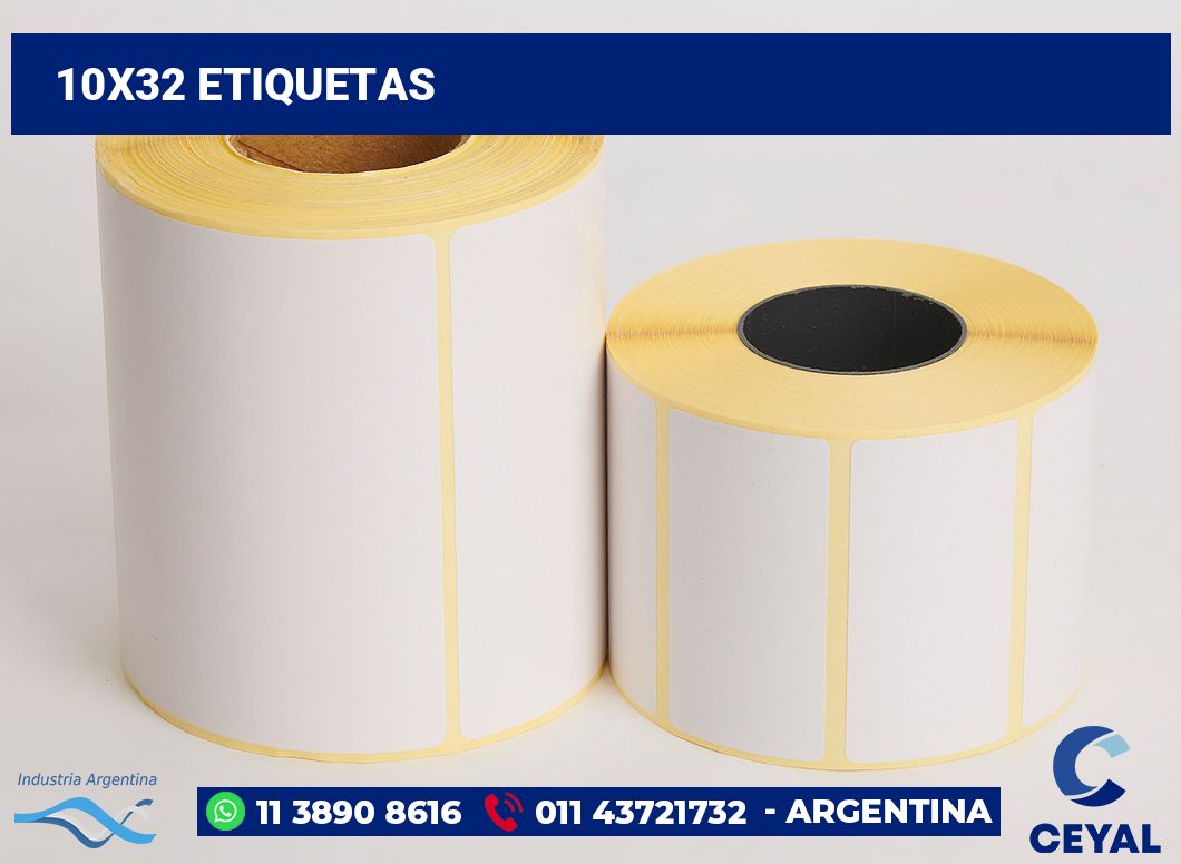 10x32 Etiquetas