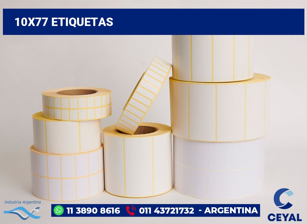 10x77 Etiquetas