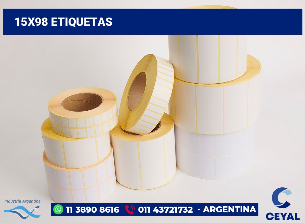15x98 Etiquetas