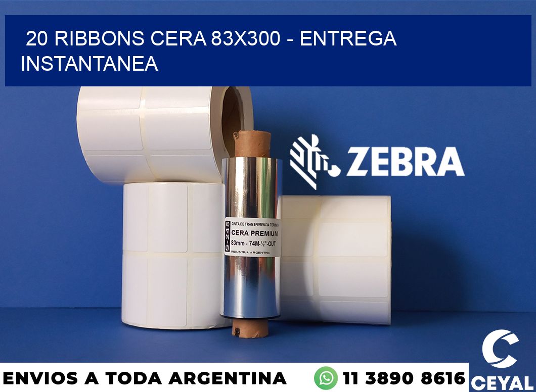 20 Ribbons cera 83x300 - entrega instantanea