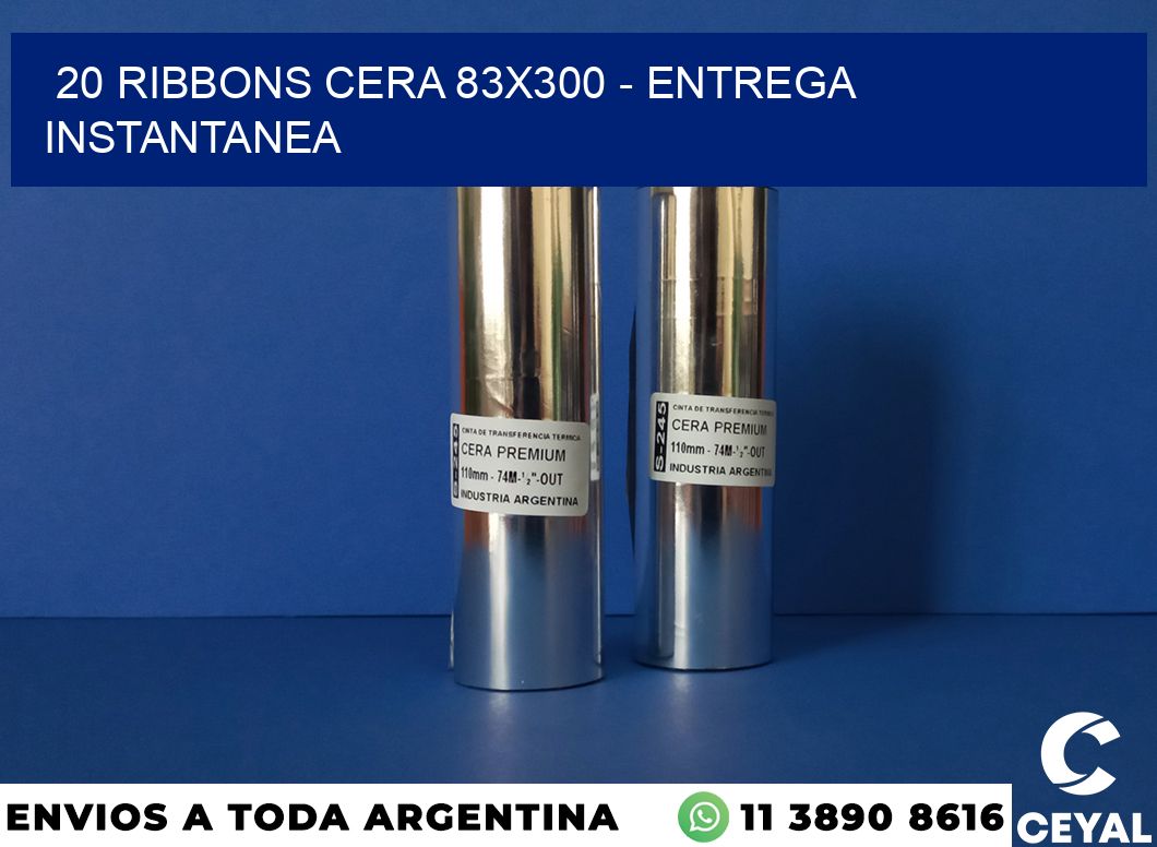 20 Ribbons cera 83×300 – entrega instantanea