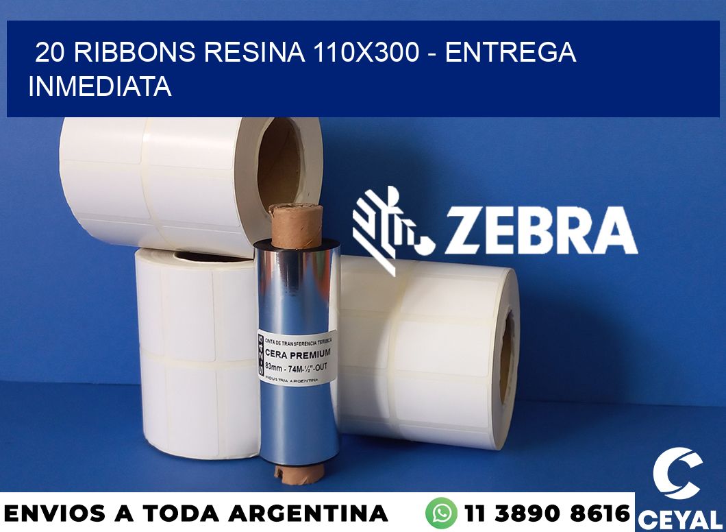 20 Ribbons resina 110x300 - Entrega inmediata