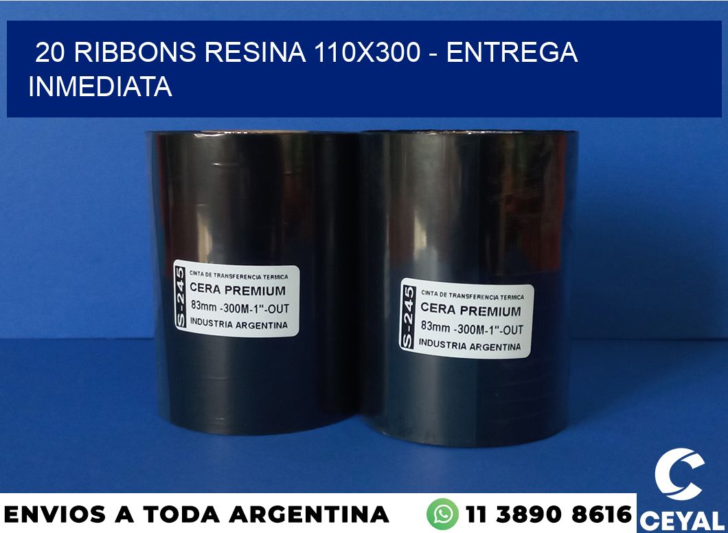 20 Ribbons resina 110x300 - Entrega inmediata