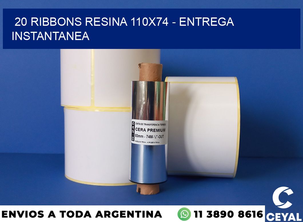 20 Ribbons resina 110×74 – entrega instantanea