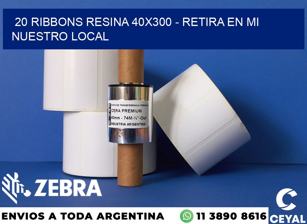 20 Ribbons resina 40x300 - retira en mi nuestro local