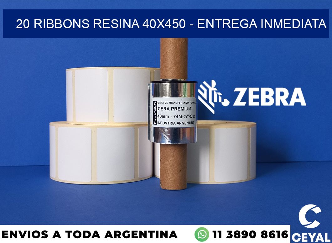 20 Ribbons resina 40x450 - Entrega inmediata