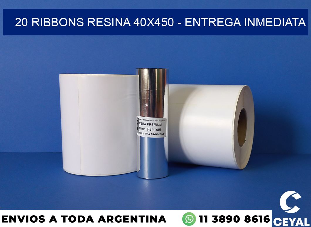 20 Ribbons resina 40×450 – Entrega inmediata