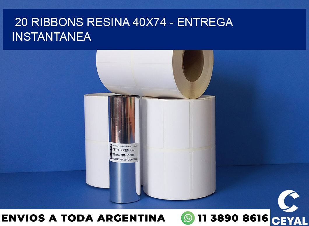 20 Ribbons resina 40x74 - entrega instantanea