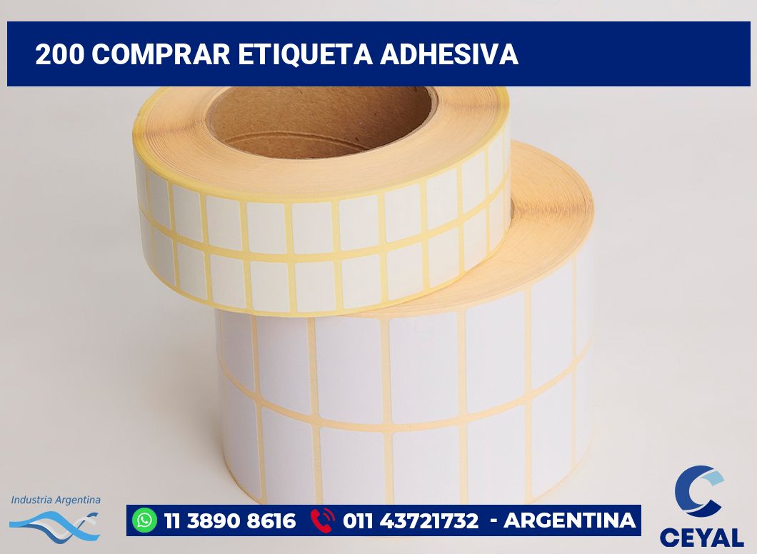 200 Comprar etiqueta adhesiva