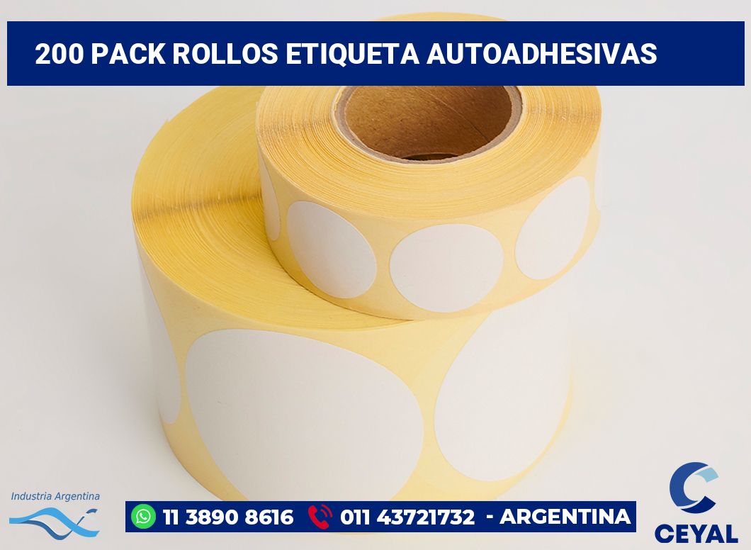 200 Pack rollos etiqueta autoadhesivas