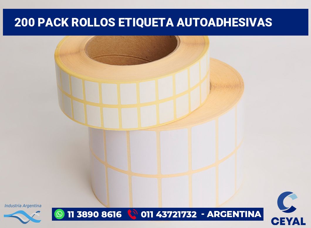 200 Pack rollos etiqueta autoadhesivas