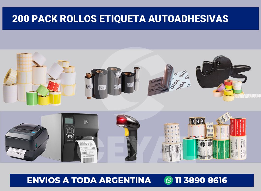200 Pack rollos etiqueta autoadhesivas