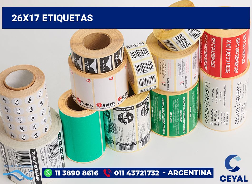 26x17 Etiquetas