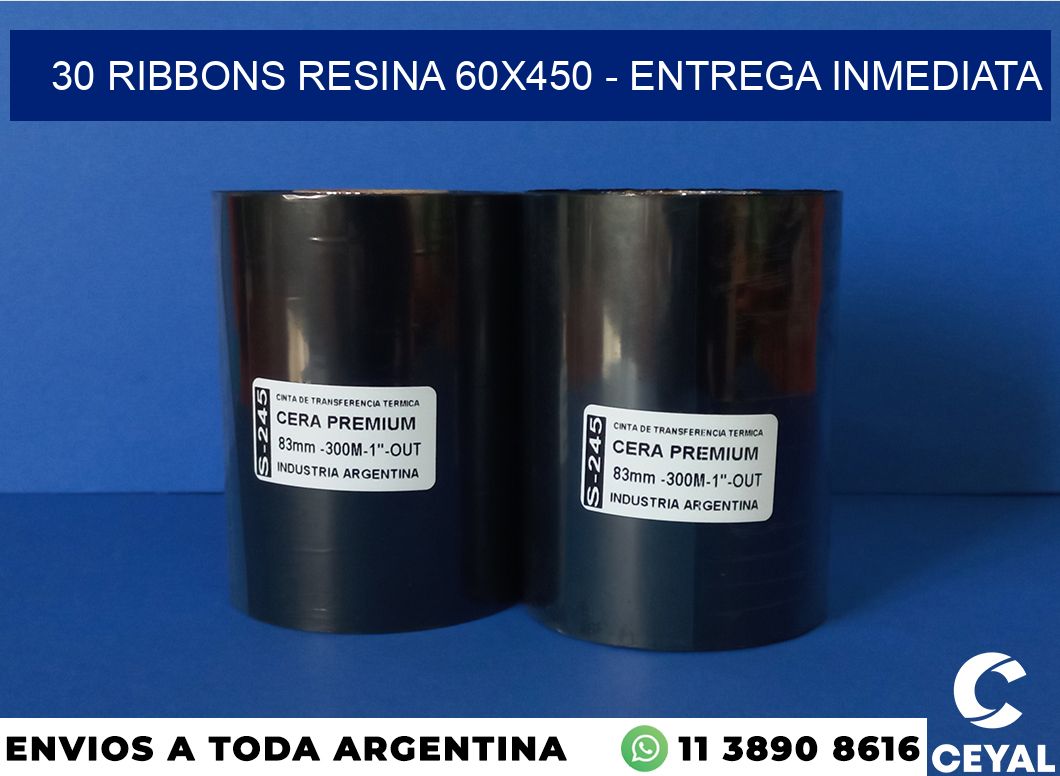 30 Ribbons resina 60×450 – Entrega inmediata