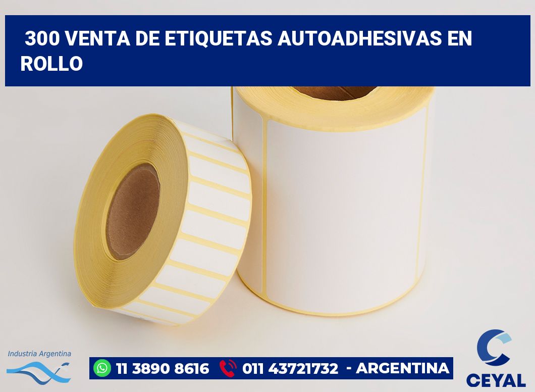 300 Venta de etiquetas autoadhesivas en rollo
