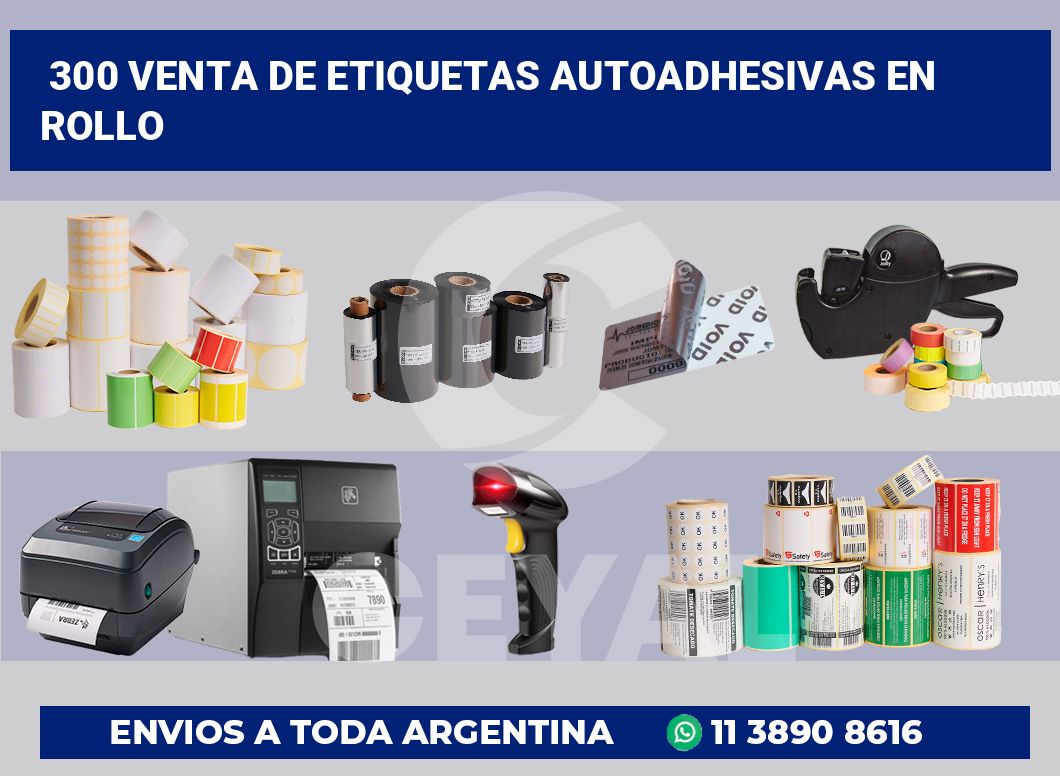 300 Venta de etiquetas autoadhesivas en rollo