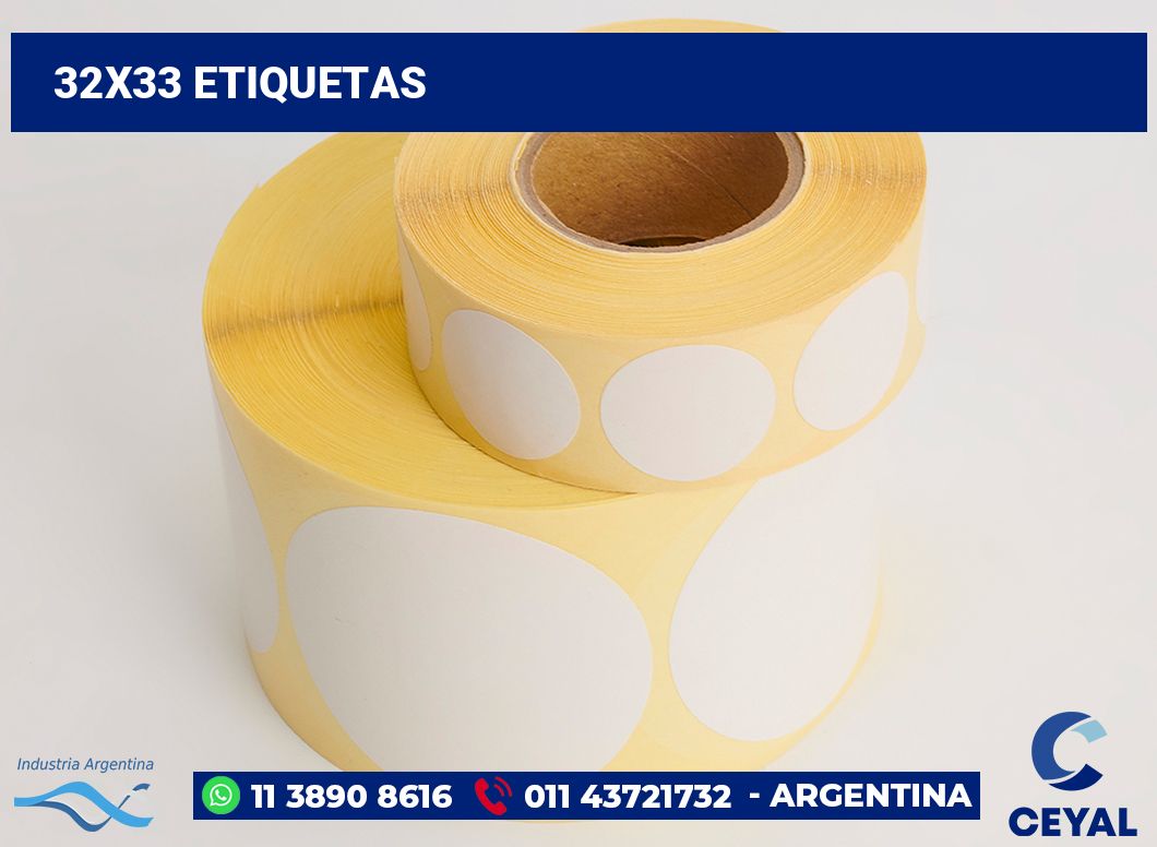 32x33 Etiquetas