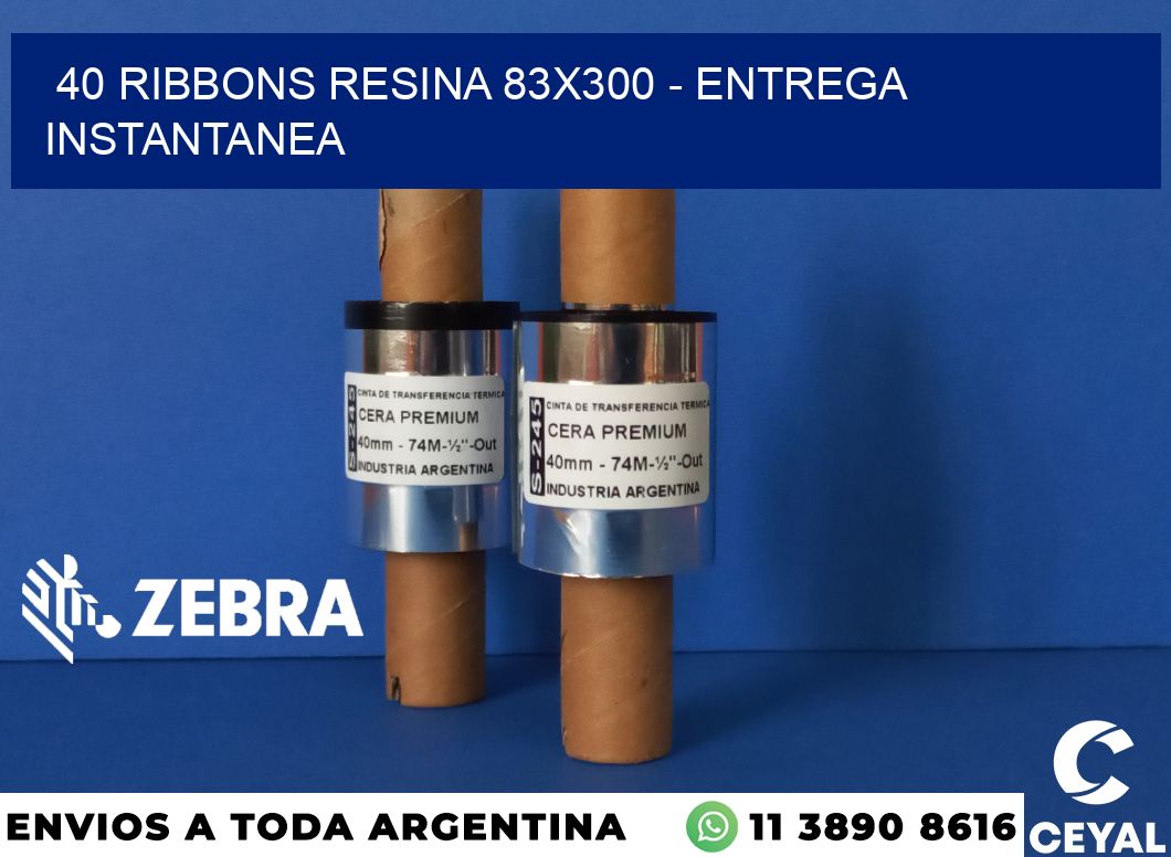 40 Ribbons resina 83x300 - entrega instantanea