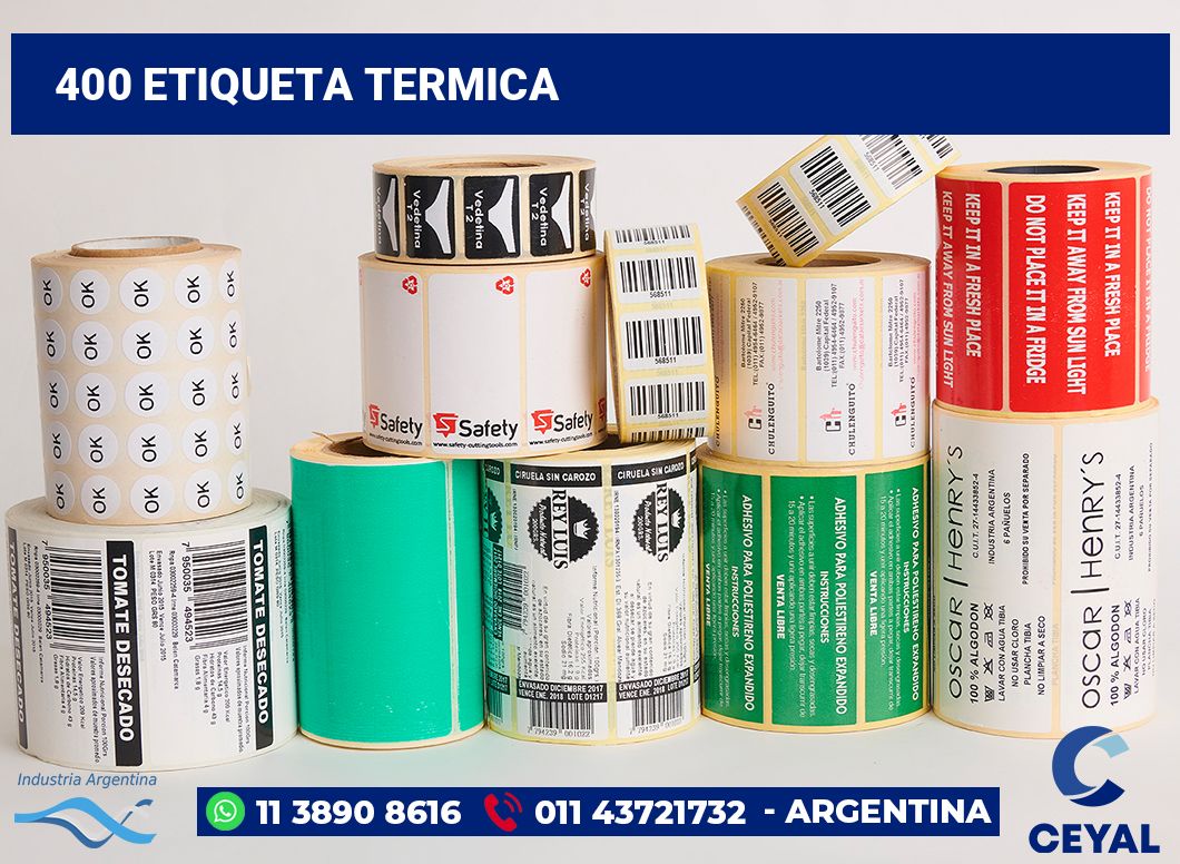 400 Etiqueta termica