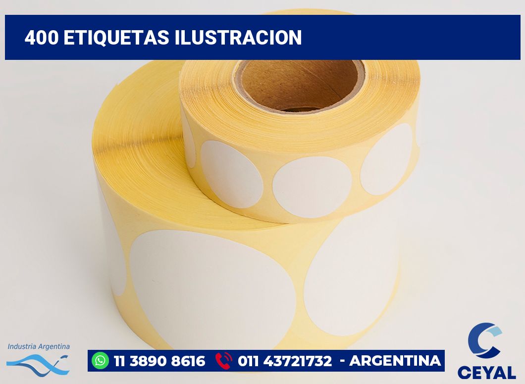 400 Etiquetas ilustracion