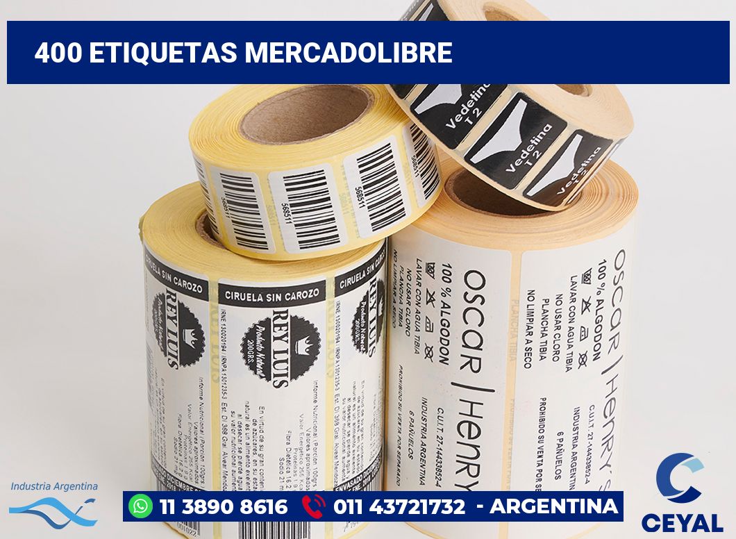 400 Etiquetas mercadolibre